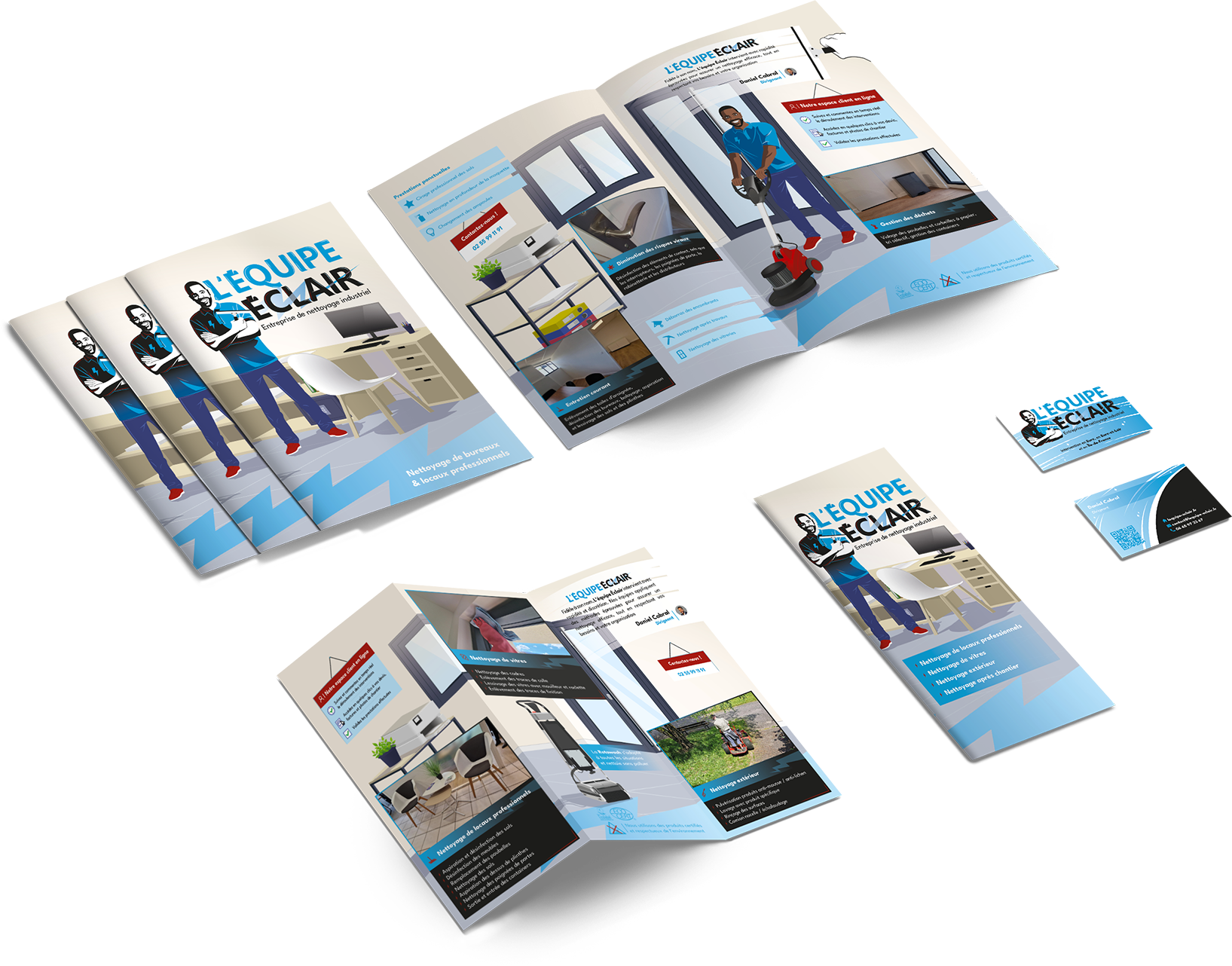 plaquette dépliant carte de visite